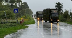 L’arrivo dei container dell’Esercito al Cemivet