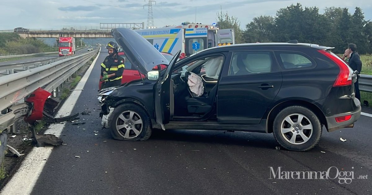 Un'altra immagine dell'incidente