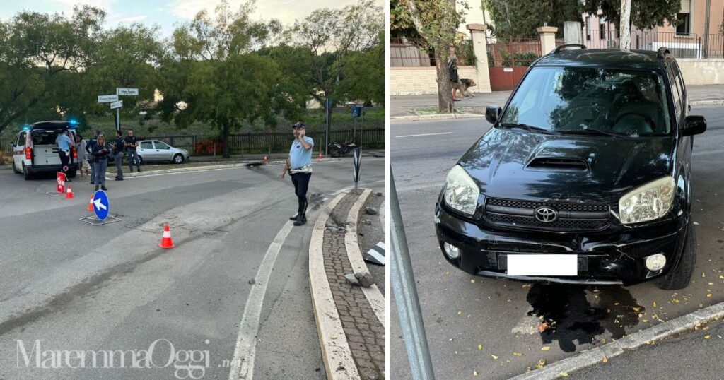 Ubriaca al volante sbanda in via Sonnino. Il traffico è in tilt