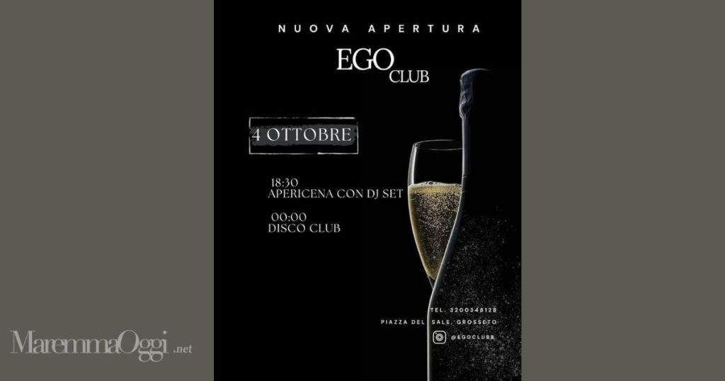 La locandina dell'apertura di Ego Club