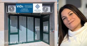 La sede di Vida Gestioni immobiliari e a destra Daniela Serpe