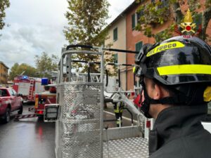 L'intervento dei vigili del fuoco