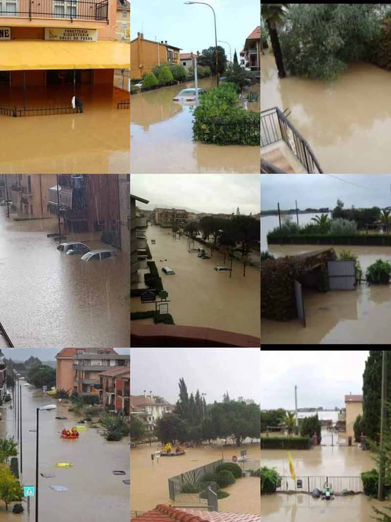 Altre immagini scattate durante l'alluvione del 12 novembre 2012