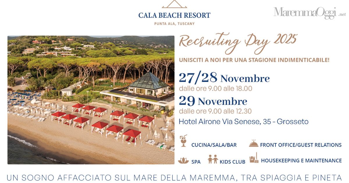 La locandina per l'evento del Cala Beach Resort