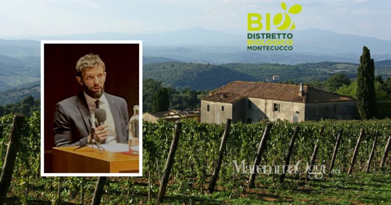 Nasce il Distretto Biologico del Montecucco, nel riquadro il presidente Francesco Saverio Benedetti