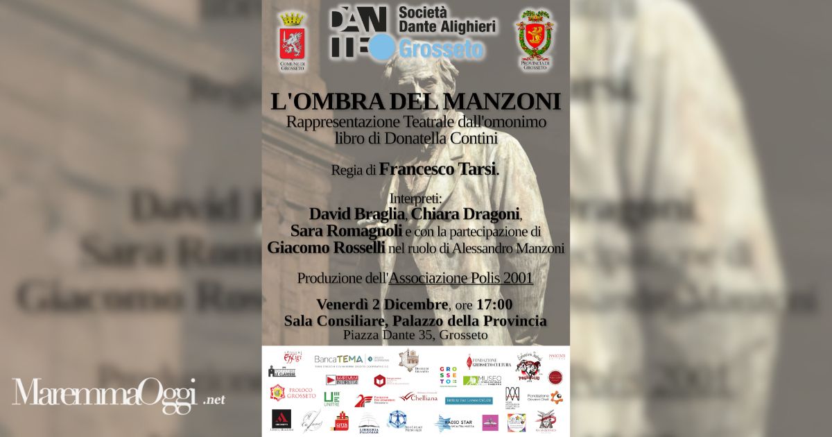 La locandina di "Ombra del Manzoni"