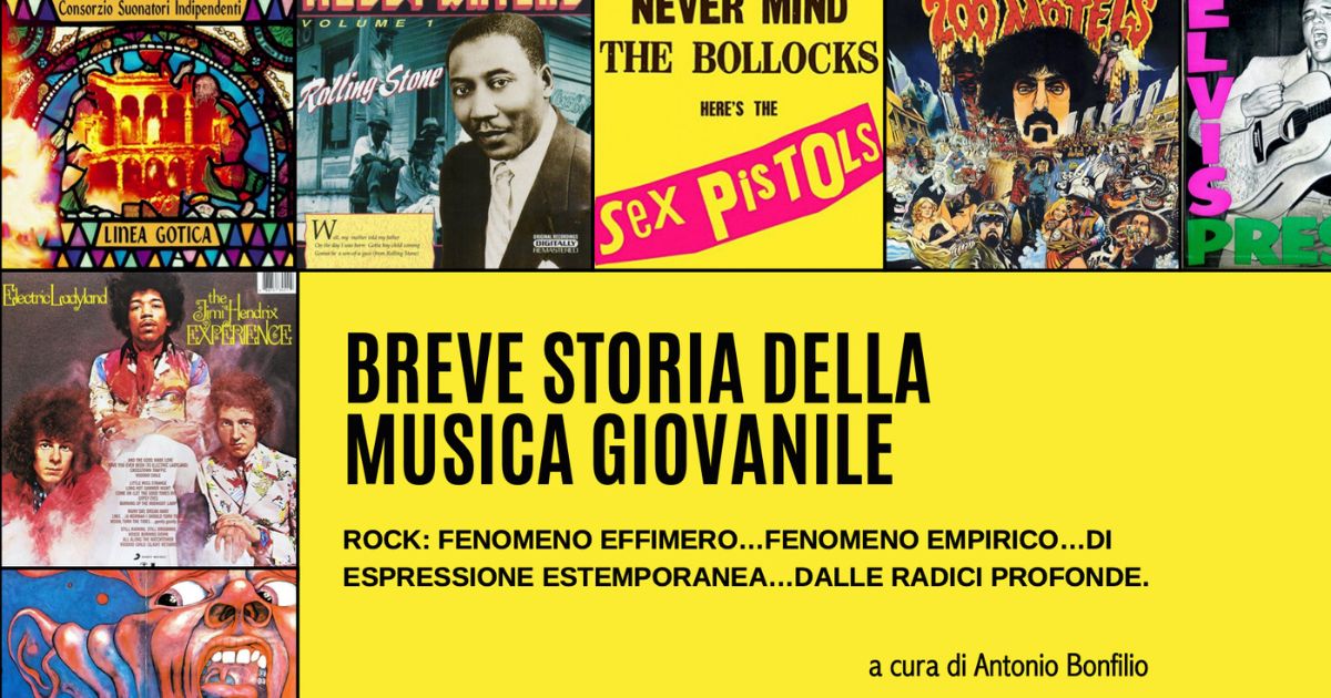 La locandina dell'incontro sulla storia della musica giovanile