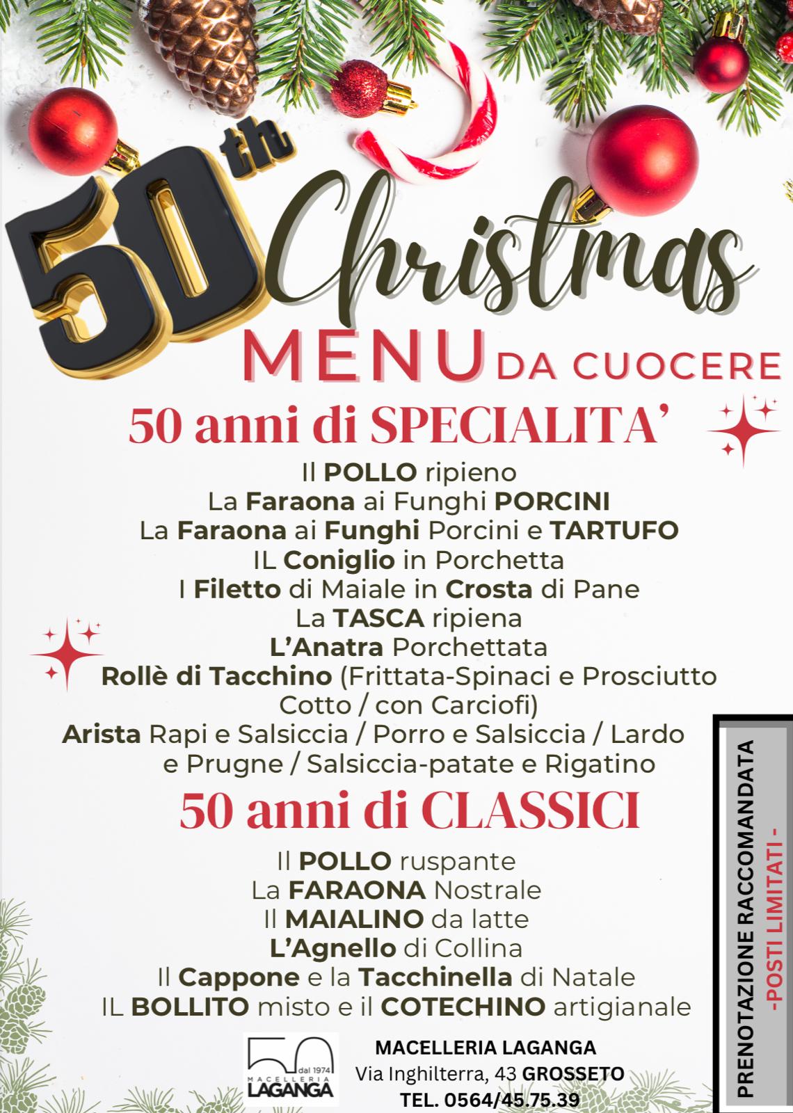 Il menu da cuocere per Natale della Macelleria Famiglia Laganga