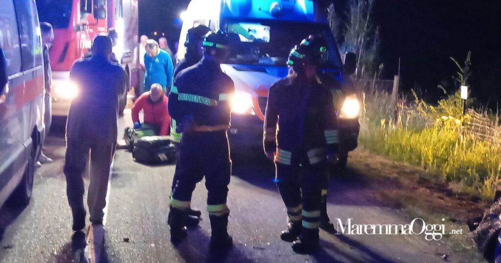 Quattro feriti nello scontro frontale sulla Vecchia Aurelia