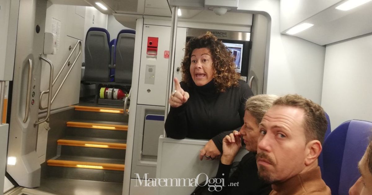 Valentina Fusco sul treno verso Roma