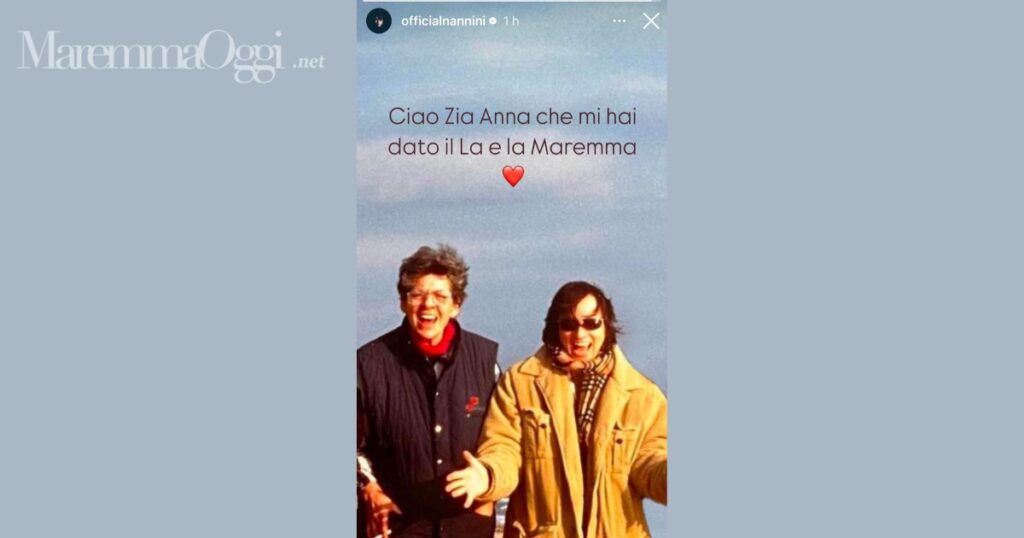 Il post di Gianna Nannini. "Ciao zia Anna, mi hai dato il La e la Maremma"