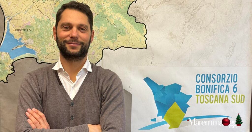 Federico Vanni, 38 anni, da poco alla guida del Consorzio di Bonifica