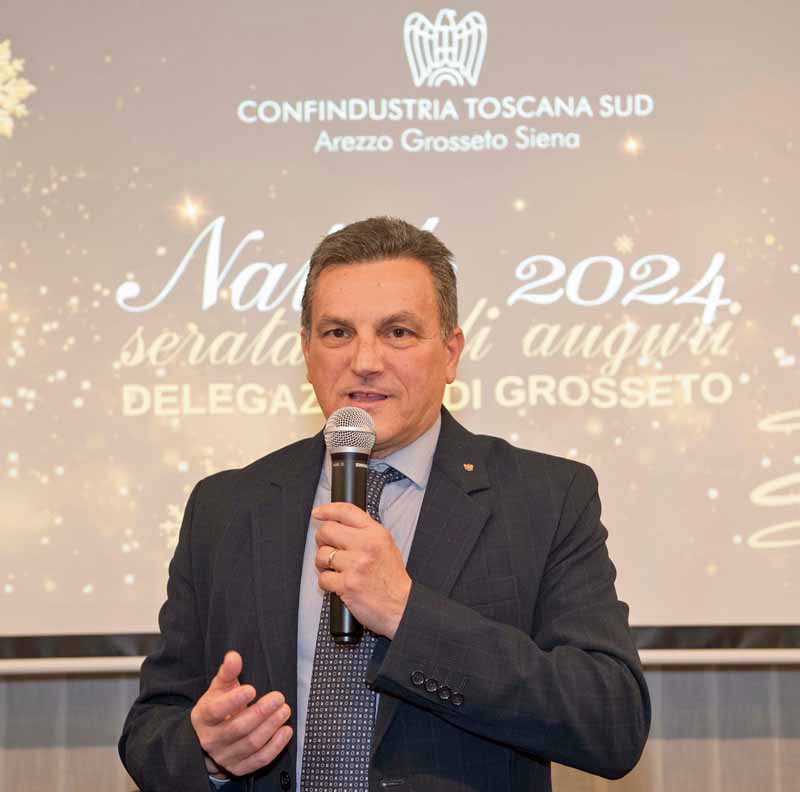 Francesco Pacini alla festa degli 80 anni di Confindustria Grosseto