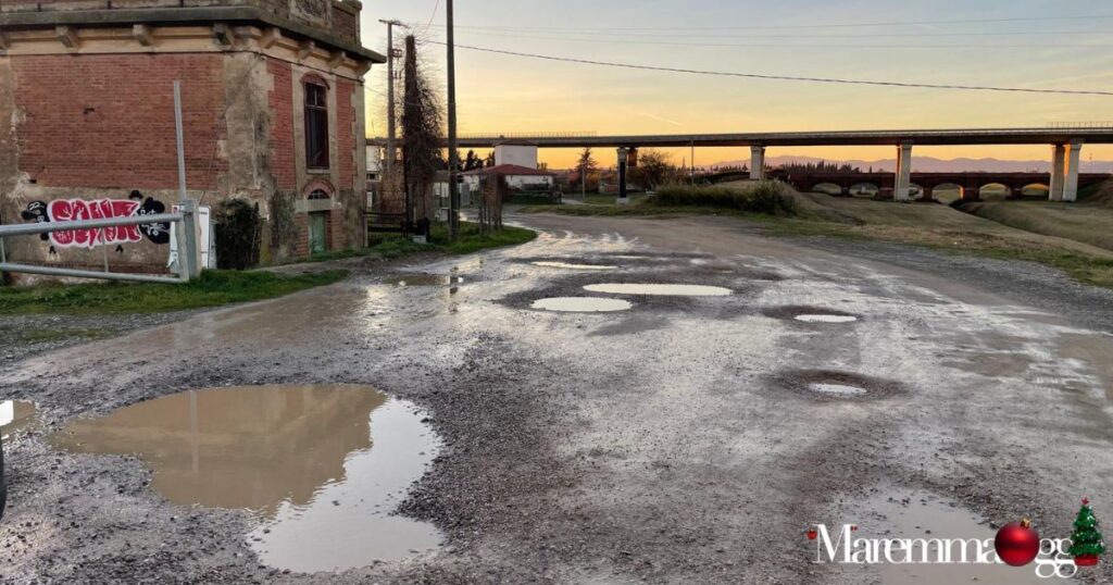 La strada di via di Ponte di Tura