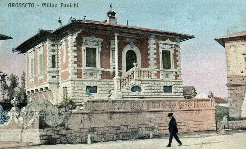 Una foto storica del villino Panichi