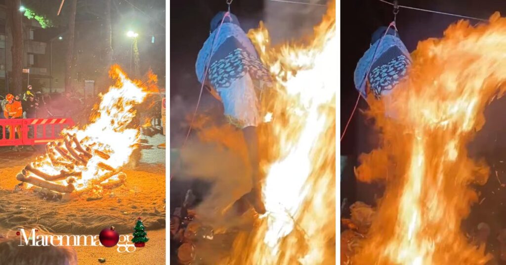 Il falò e il rogo della Befana a Marina di Grosseto