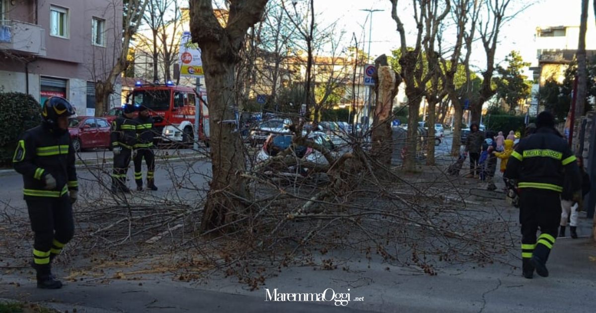 L'intervento dei vigili del fuoco in via Emilia