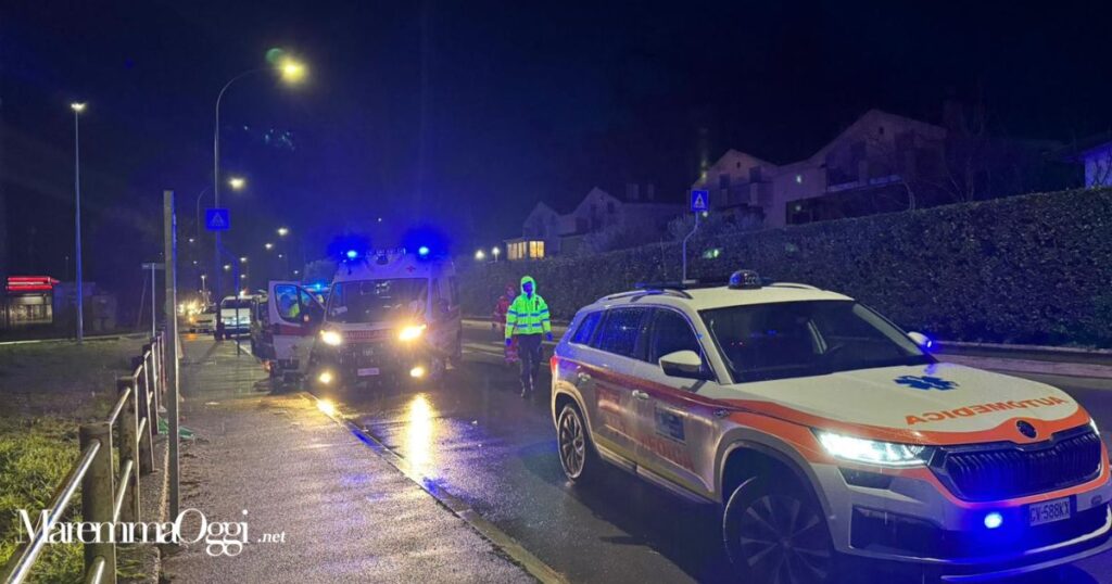 Un'immagine del terribile incidente in via Caravaggio (foto Andrea Fabbreschi @maremmaoggi)