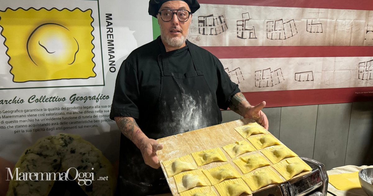 Massimiliano Pepi degli Attortellati con i suoi tortelli