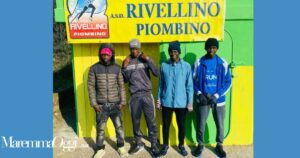 Gli atleti senegalesi dell'Atletica Rivellino