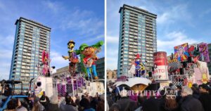 La prima sfilata del Carnevale di Follonica