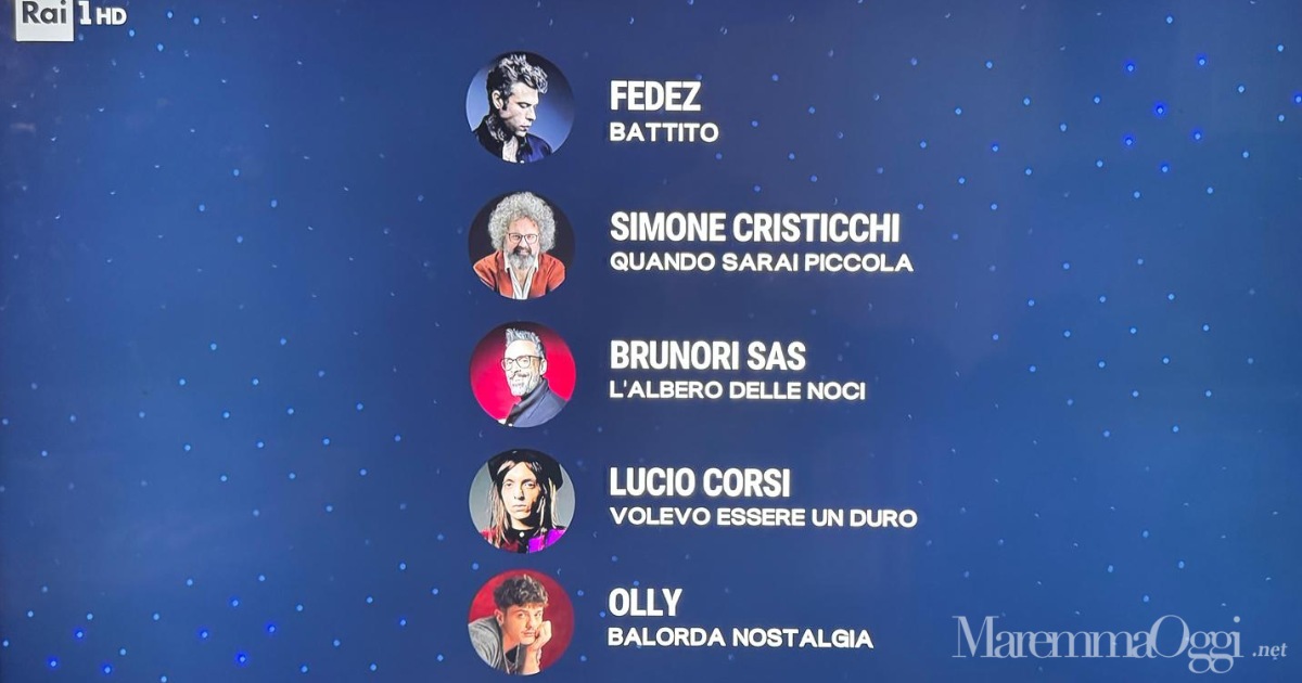 I primi 5 a Sanremo 2025