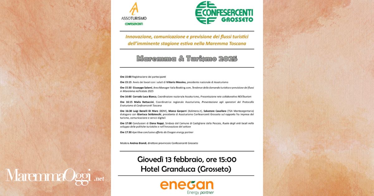 La locandina del convegno della Confesercenti Grosseto