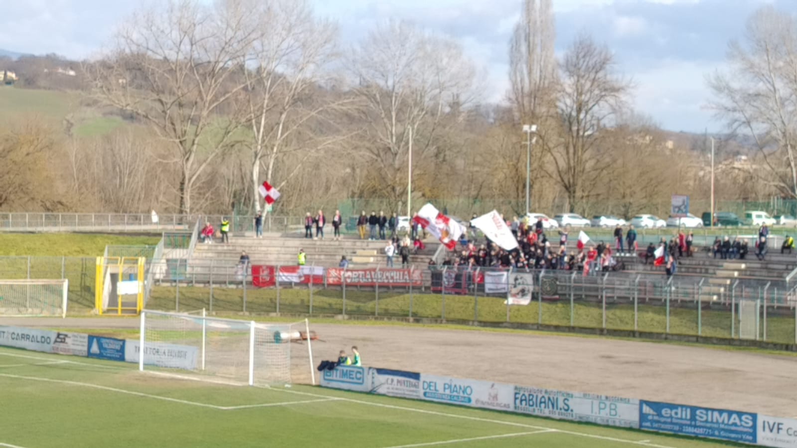 I tifosi del Grosseto a San Giovanni Valdarno