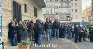 I presenti al funerale di Luca Corsi