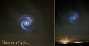 La spirale nel cielo sopra Roccastrada