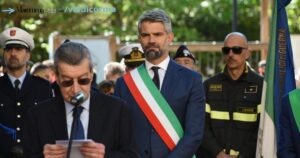 Francesco Ferrari con Vannino Chiti durante una scorsa celebrazione della Liberazione