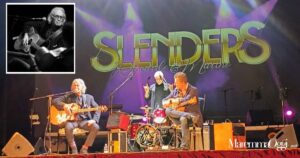 Gli Slenders in concerto, nel riquadro Riccardo Fogli