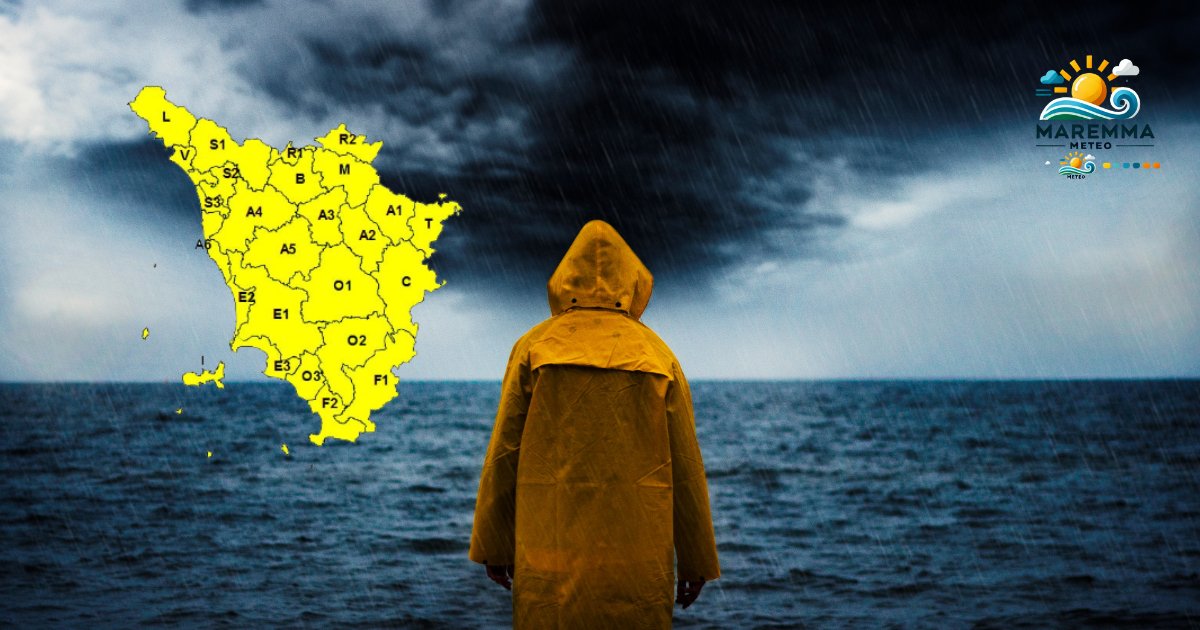 Prorogata l'allerta meteo gialla fino a tutto martedì 15