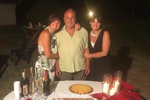 Giorgio Bonucci con le figlie Michela e Valentina