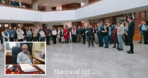 I colleghi di Andrea Savelli nel tribunale di Grosseto e nel riquadro Andrea Savelli