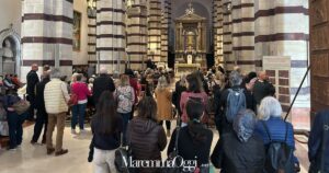 Il duomo di Grosseto durante la celebrazione