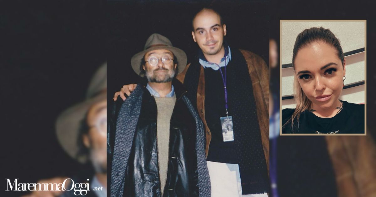 Lucio Dalla e Riccardo Mayorana. Nel riquadro Manuela Muratori