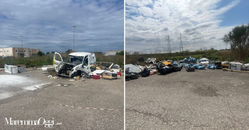 La discarica a cielo aperto in via Zircone
